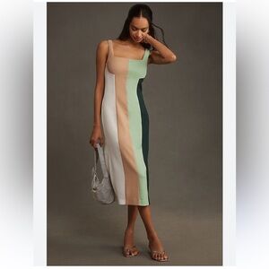 NWT Anthropologie Hutch Sleeveless Colorblock Midi Dress -4
